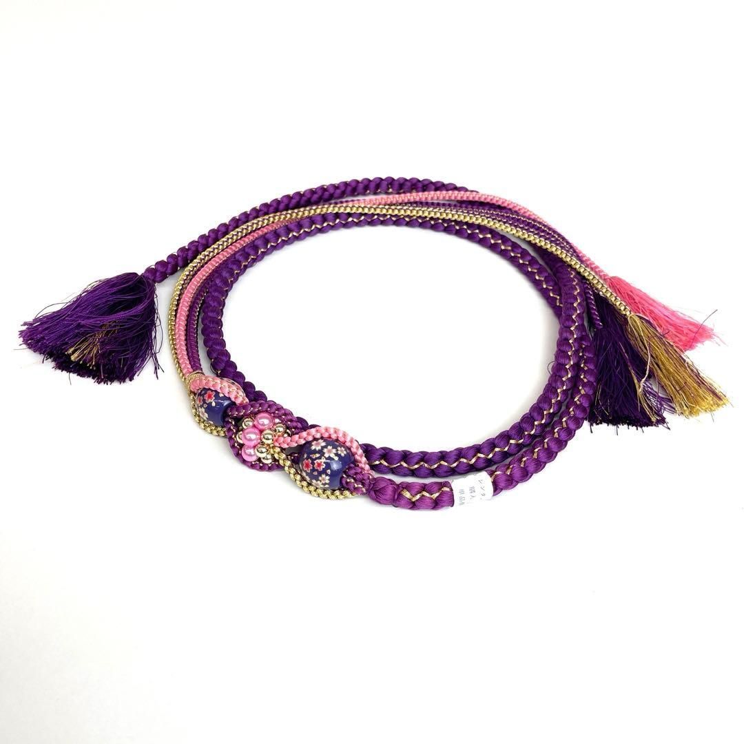 振袖用 総絞り帯揚げ-帯締めセット