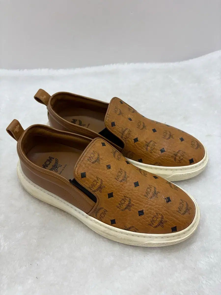 MCM ロゴ スリッポン ブラウン レディース スニーカー