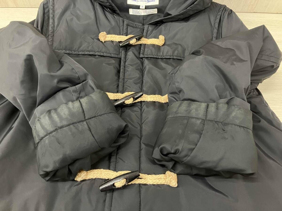 コムデギャルソンシャツ　ナイロンダッフルコート中綿入り COMME des GARCONS SHIRT - COMME des GARCONS SHIRT 中綿 ナイロン