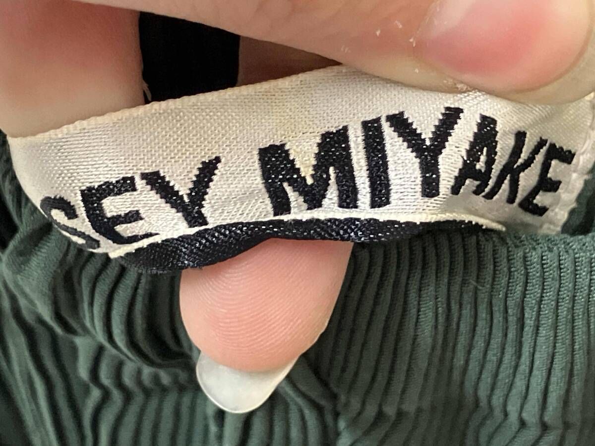  ISSEY MIYAKE スカート プリーツスカート グリーン その他 ロングスカート