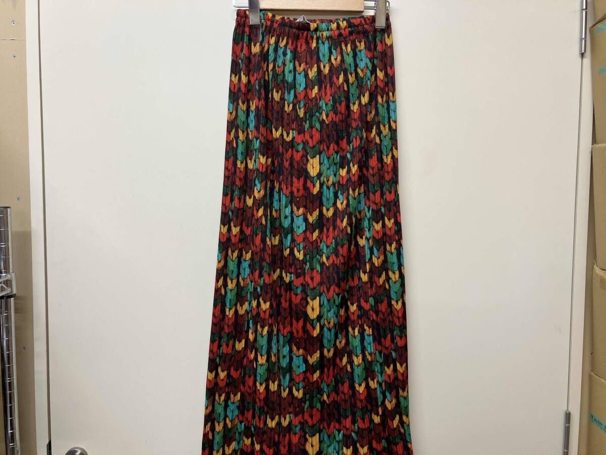 PLEATS PLEASE 編み柄プリーツスカート スカート