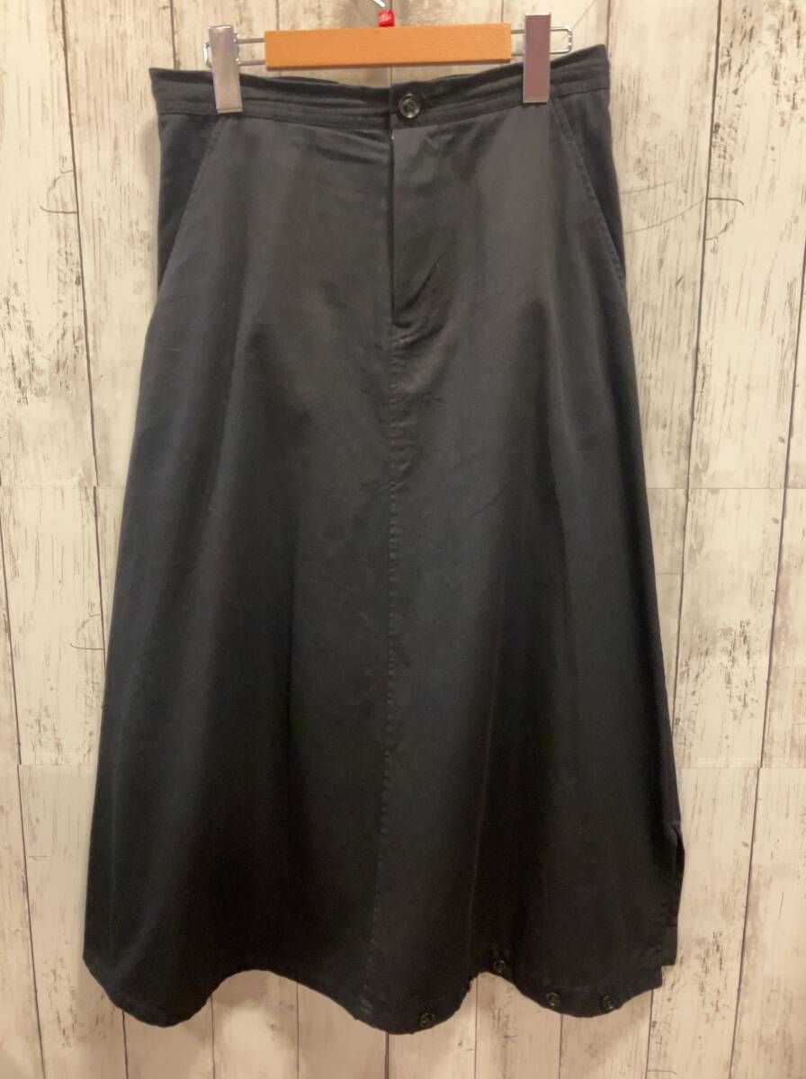 Y s ワイズ BORN PRODUCT COTTON TWILL SKIRT PANTS YY P 80 001 2 way ブラック