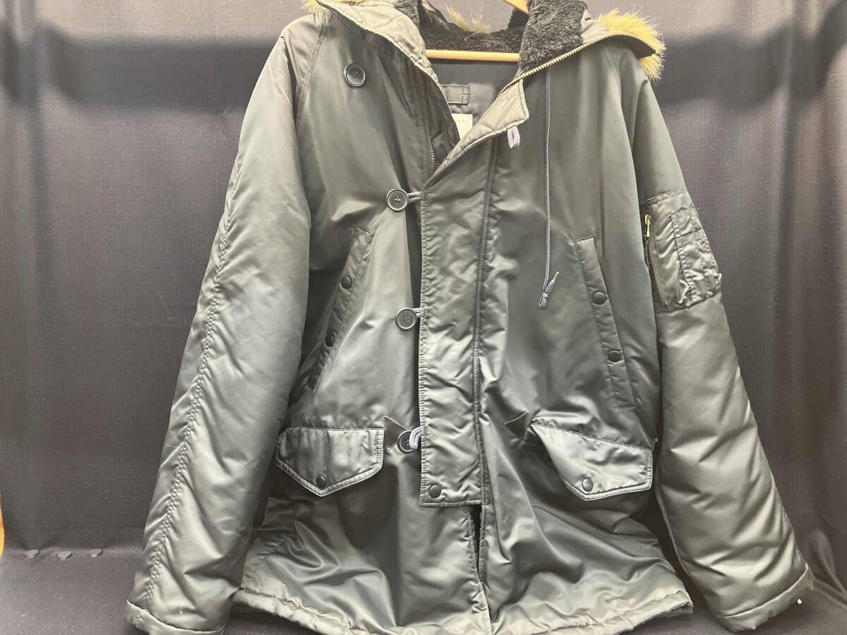 N3B ブラック AVIREX フライトジャケット N-3B MIL-P6279J ブラック サイズ L