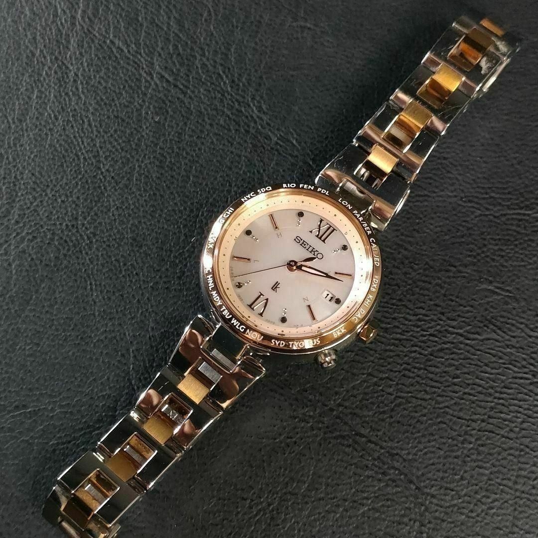 744-4 極美品 SEIKO セイコー LUKIA ルキア ピンク ゴールド シルバー