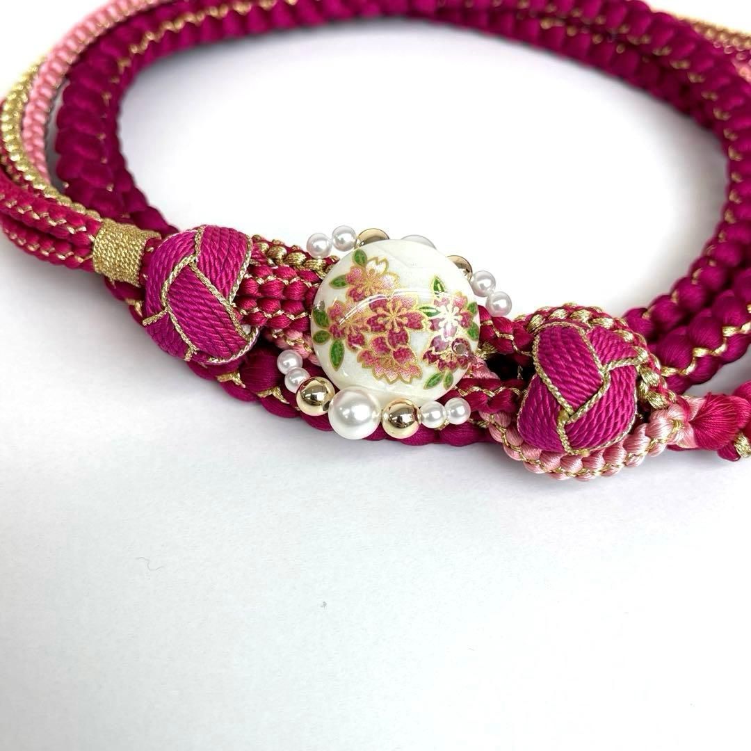 着物と帯 時流 O 251016 t 振袖用 総絞り帯揚げ-帯締めセット 正絹