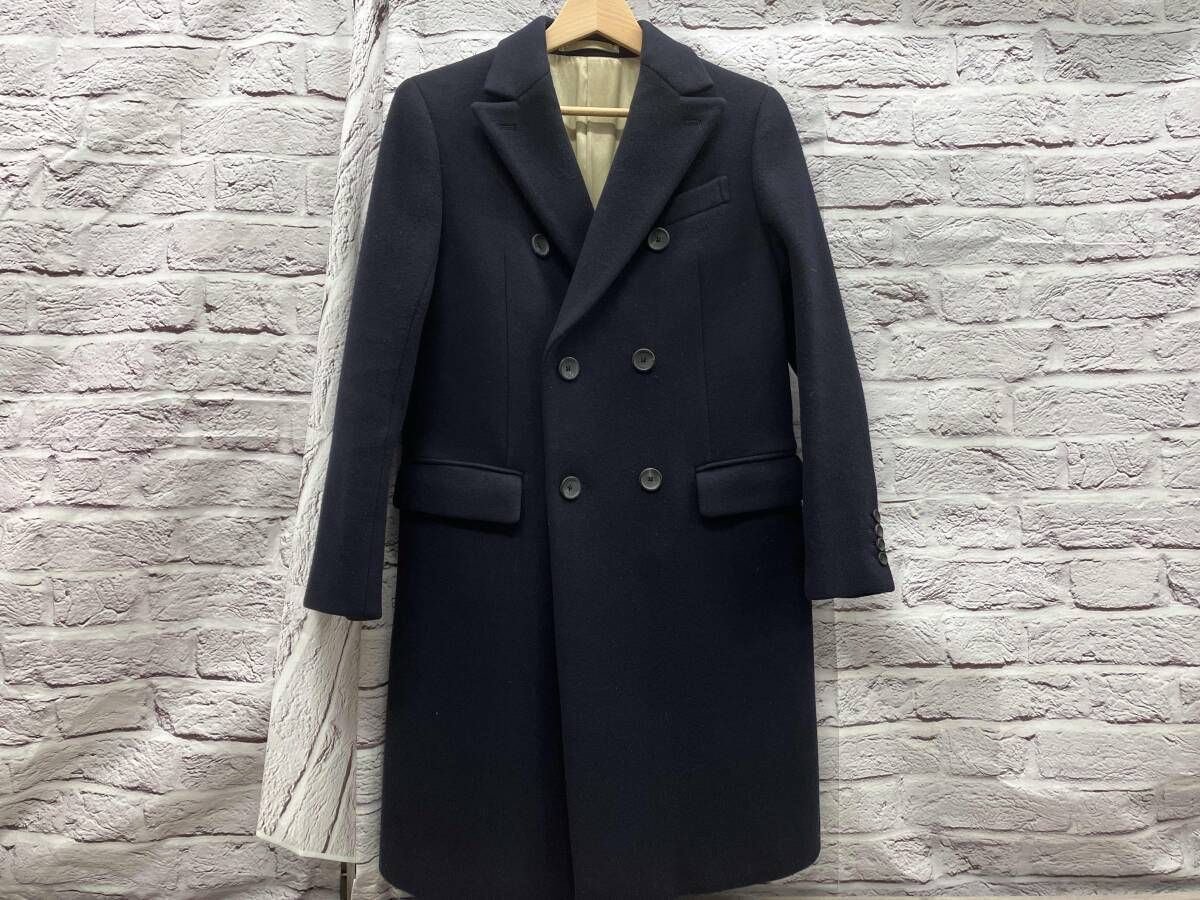 Scye BASICS サイ|サイベーシックス5214-73507 コート 表記サイズ38 ネイビー