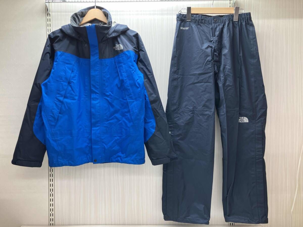 THE NORTH FACE ザノースフェイス レインテックスフライト レインウェア 上下セット NP 11413 S ブルー