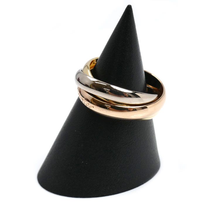 CARTIER カルティエ K 18 YG PG WG トリニティ リング 指輪 12号 52 8.0 g レディース