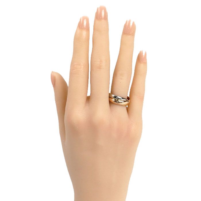 CARTIER カルティエ K18YG/PG/WG トリニティ リング・指輪 12号 52 8.0