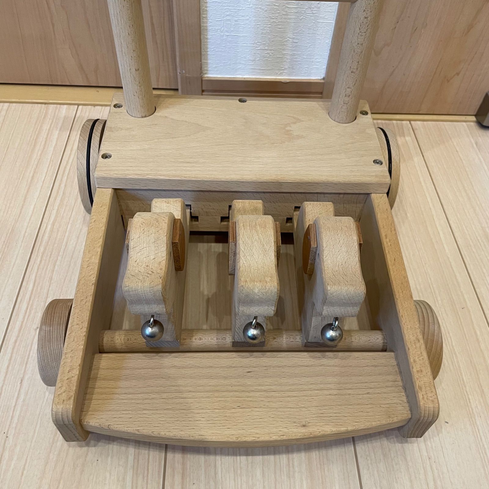 KAWAI カワイ 河合楽器製作所 手押し車 木製 木のおもちゃ 知育玩具