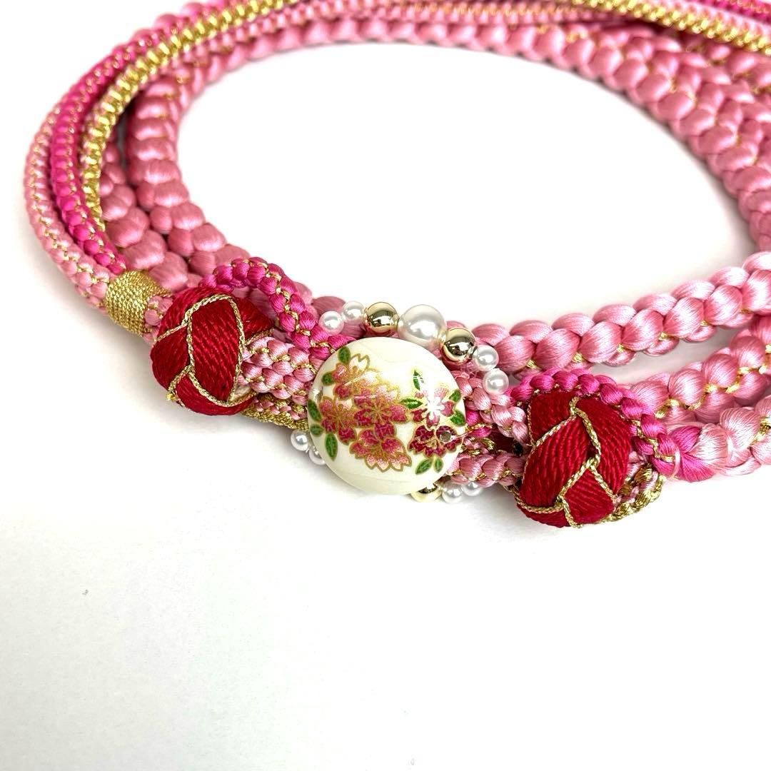 着物と帯 時流 O 251017 t 振袖用 総絞り帯揚げ-帯締めセット 正絹