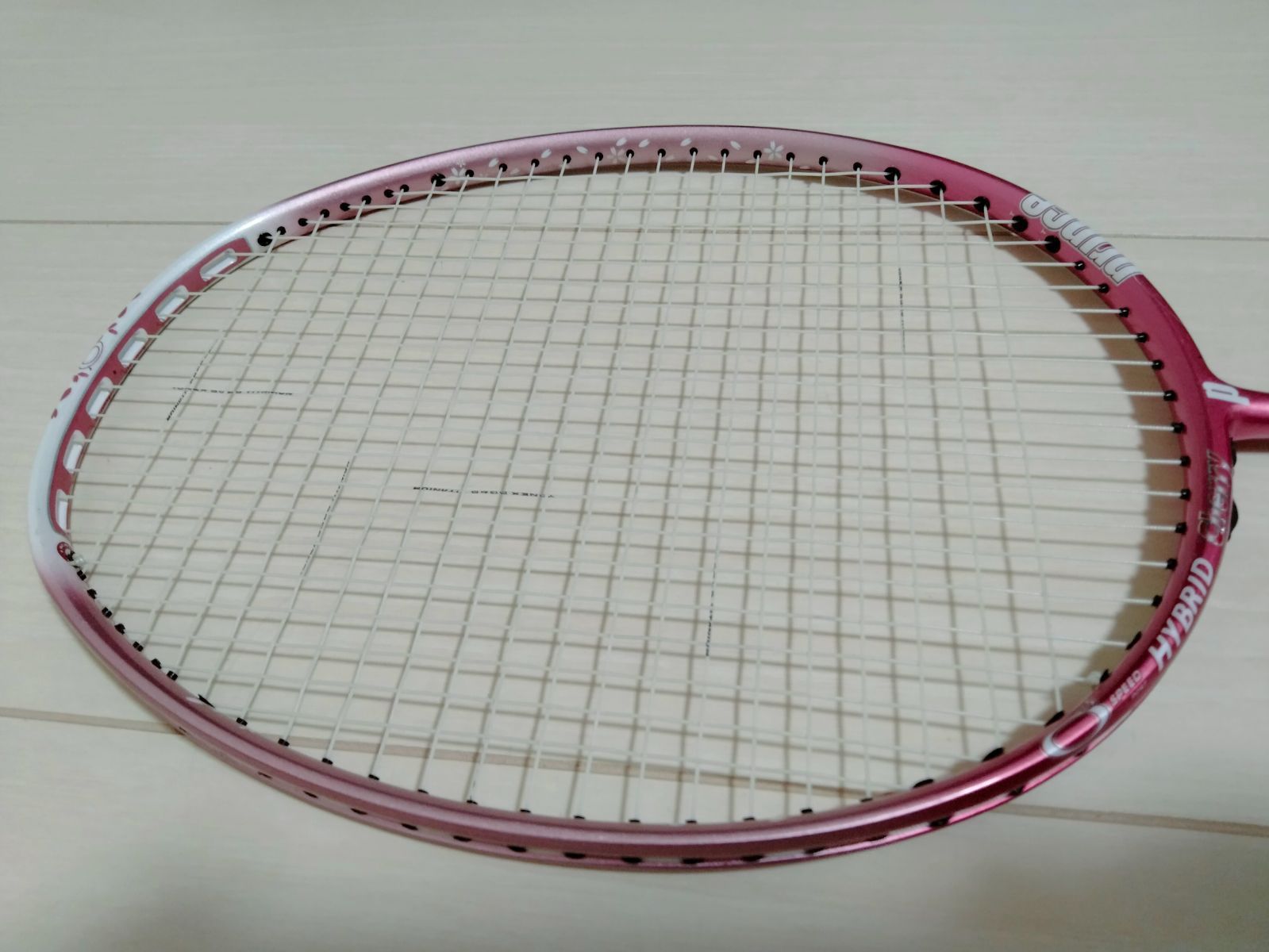 美品】プリンス PRINCE O3 SPEED PORT HYBRID Cherry バドミントン