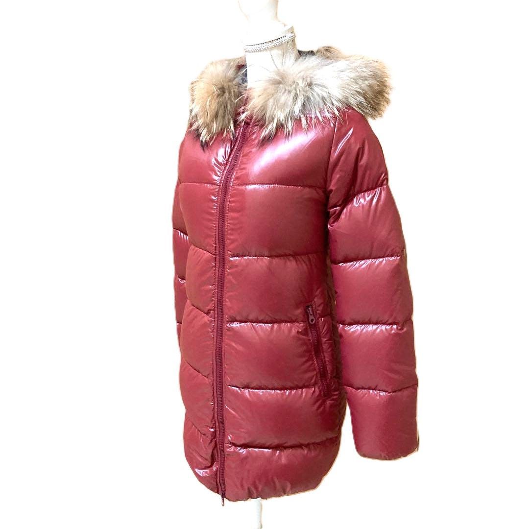 美品】DUVETICA デュベティカ レディース 38 ダウンコート ワイン