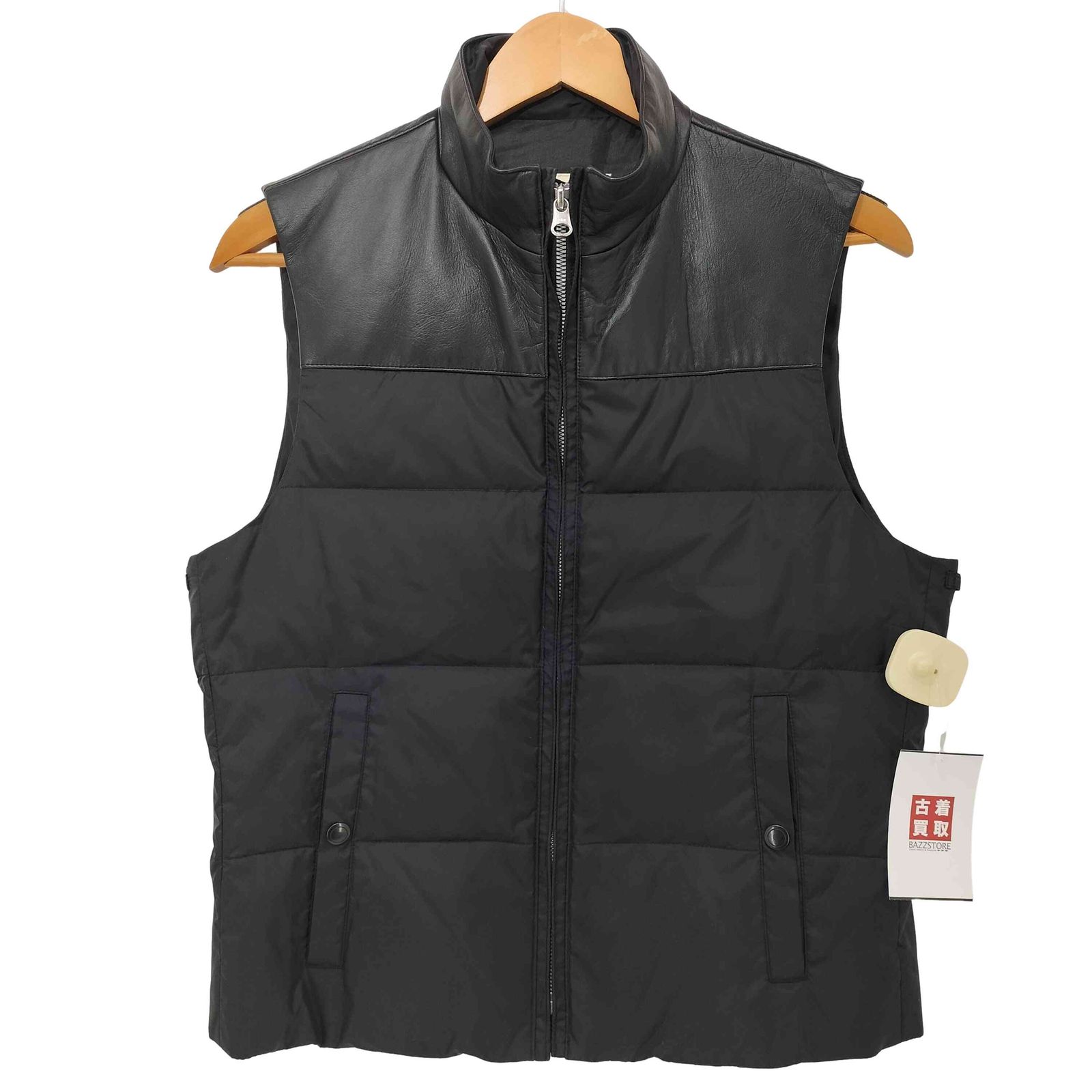 ポールスチュアート Paul Stuart シープレザー切替 ダウンベスト