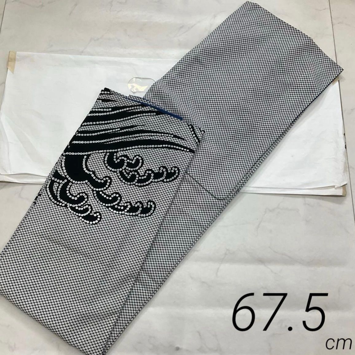 kimono one kimonoarisa お洒落な附下 胴抜き仕立て 裄長 裄67.5肩丈153