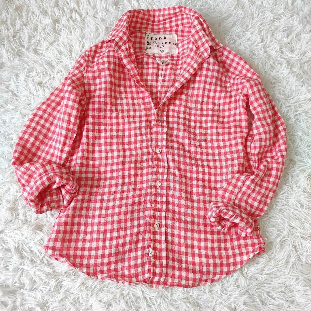 Frank&Eileen BARRY XS ギンガムチェック リネンシャツ 美品 - メルカリ