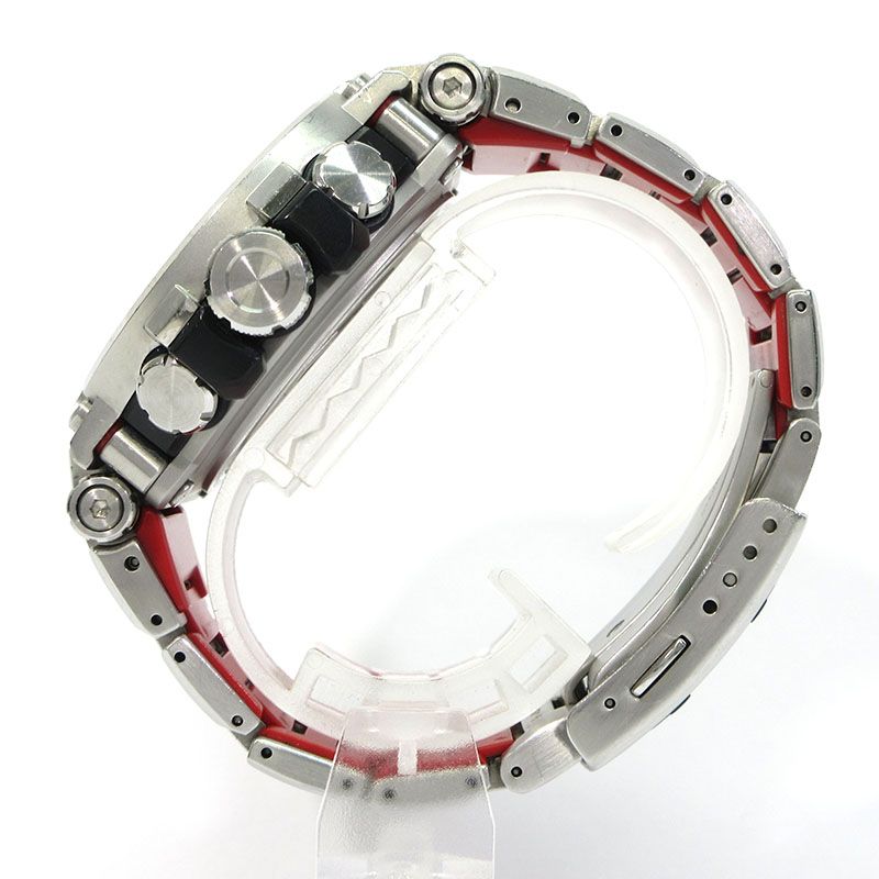 CASIO カシオ MTG-B 1000 D-1 AJF G-SHOCK MT-G Series 腕時計 多針アナログ表示 タフソーラー電波時計 ブラック×シルバー×レッド系 131