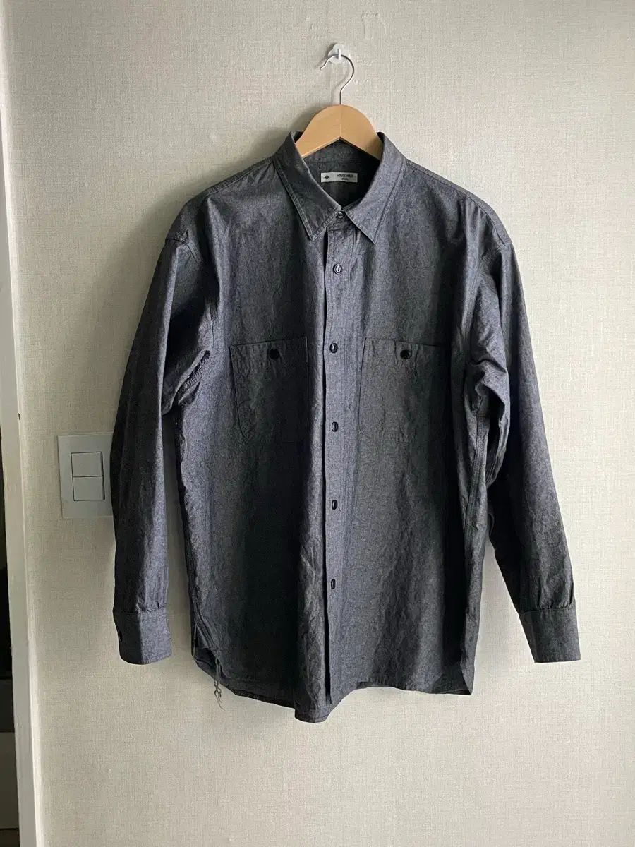 ジャーナル Relume ブラック シャンブレー シャツ 100