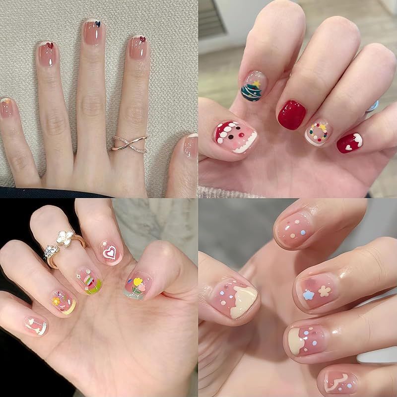 yowodana ネイルチップ 子供 【100枚セット】小さい ネイルショート