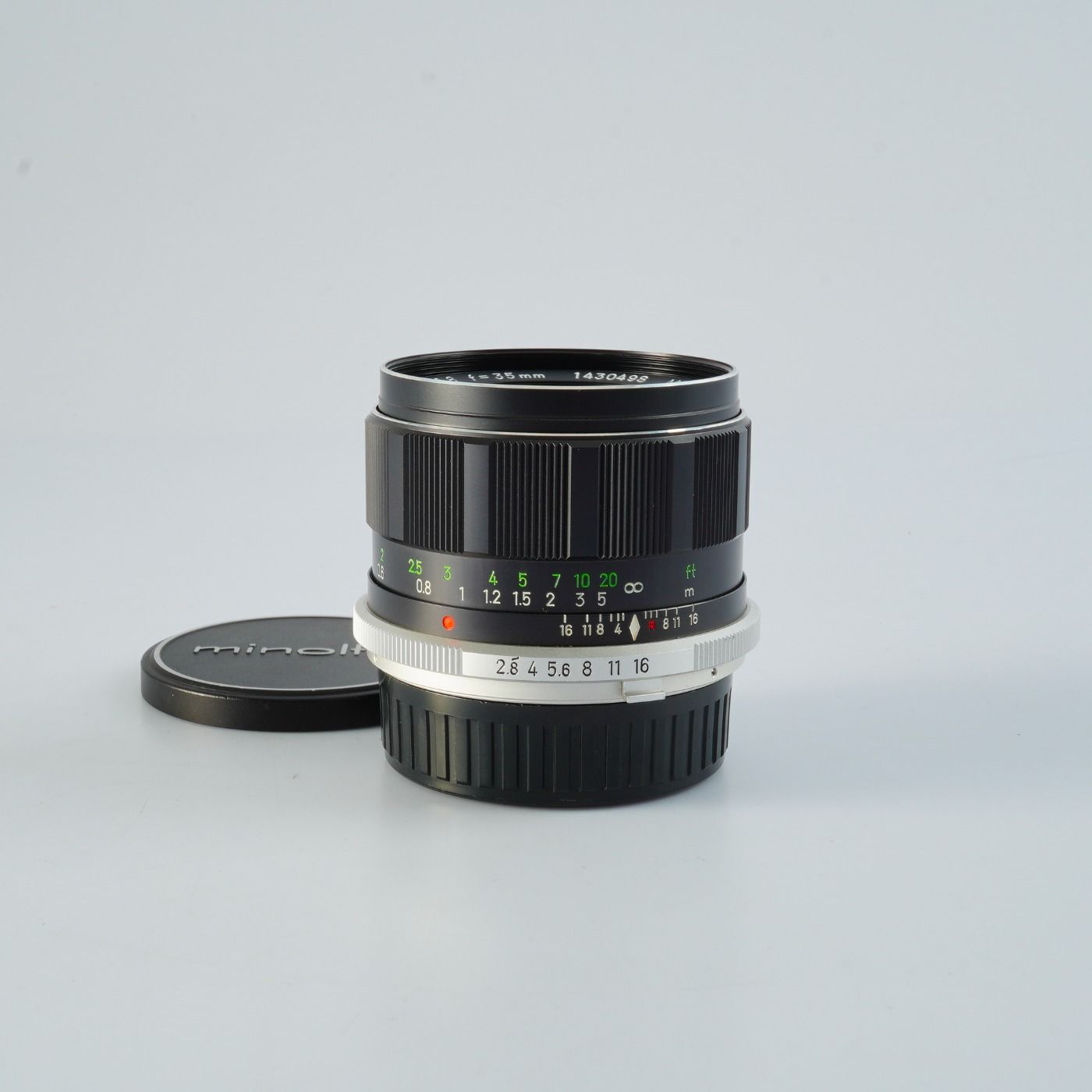 MINOLTA ミノルタ MC W.ROKKOR-HG 35mm F/2.8 単焦点レンズ - メルカリ