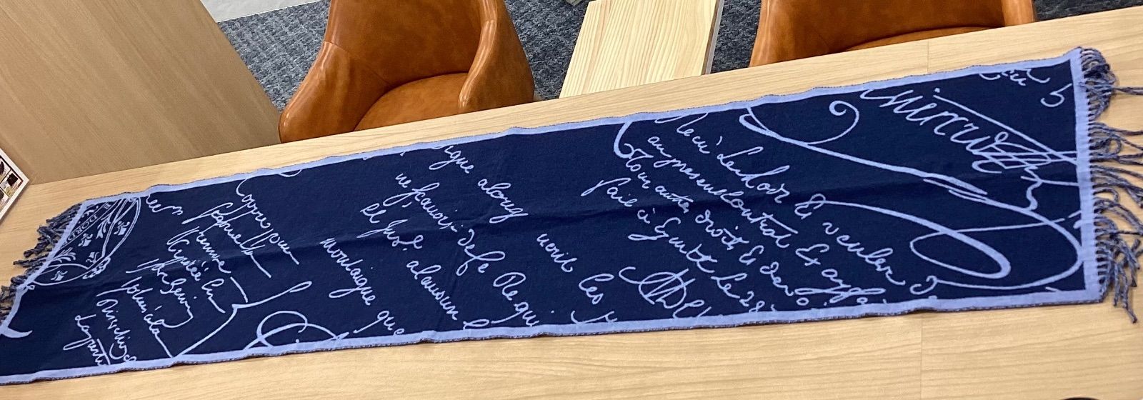 MA 431 ベルルッティ マフラー スクリット フリンジ スカーフ