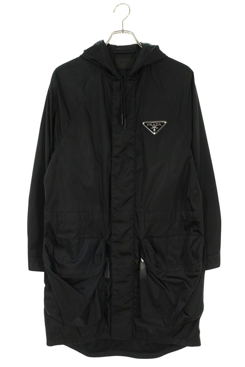 Prada プラダ Re Nylon L 三角プレート ロゴ シャツ 男女兼用 ネイビー