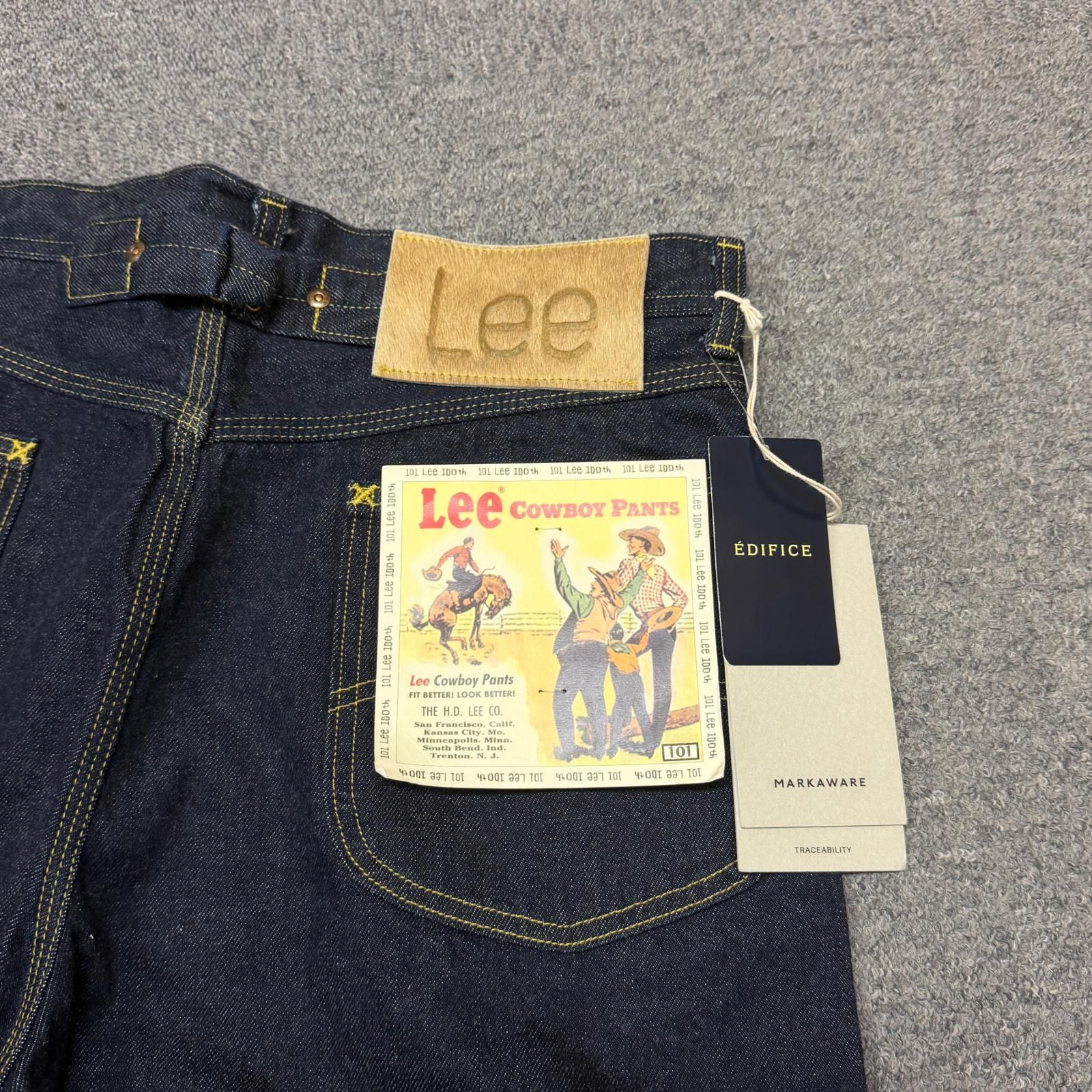 【美品】Lee 101 Lee ×MARKAWARE for ÉDIFICE Lee × MARKAWARE for EDIFICE Lee 101, Indigo