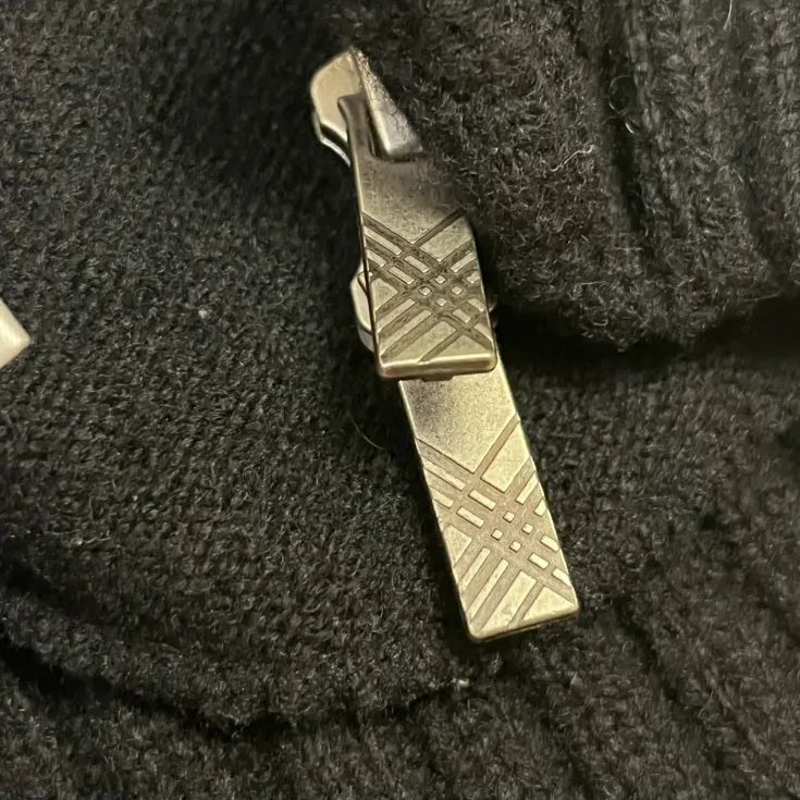 バーバリーブラックレーベル　ニットダッフル　Mサイズ BURBERRY BLACK LABEL - バーバリーブラックレーベル ダッフルニット