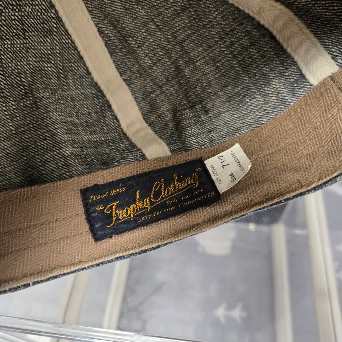 ニュースボーイキャップ デニム