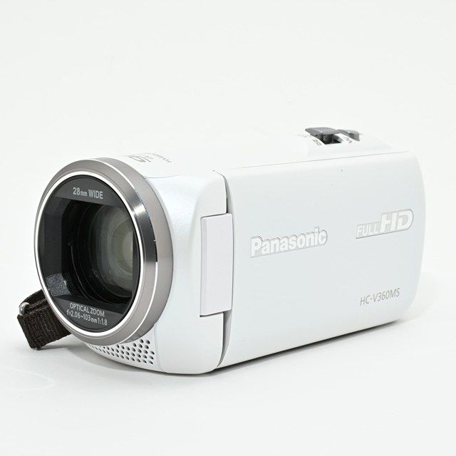 パナソニック Panasonic HDビデオカメラ V 360 MS ホワイト コンディション フルHD対応 高倍率ズーム搭載 元 き