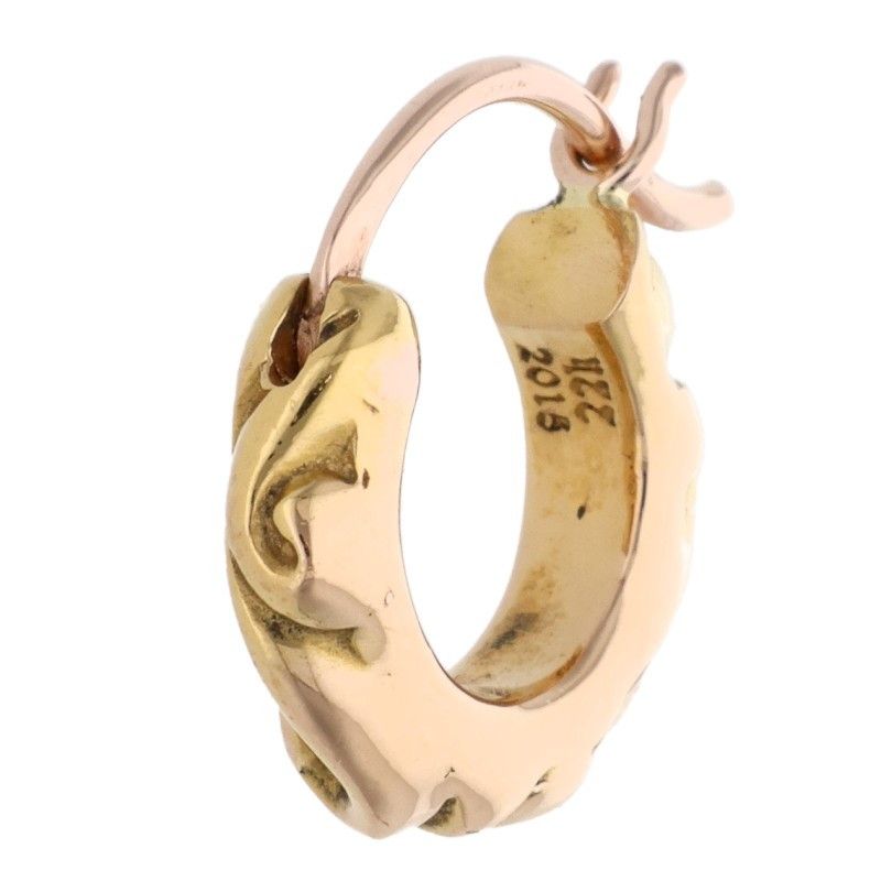 クロムハーツ 22K TNY HOOP SCRL/22Kタイニースクロールフープ