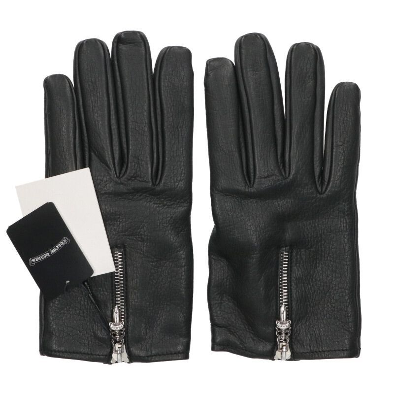 クロムハーツ DGR ZIP GROVE/ダガージップグローブ レザー手袋 メンズ