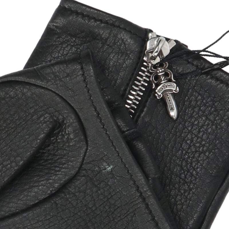 ★クロムハーツ★CNTR ZPPR DGGR 手袋 クロムハーツ DGR ZIP GROVE/ダガージップグローブ レザー手袋 メンズ