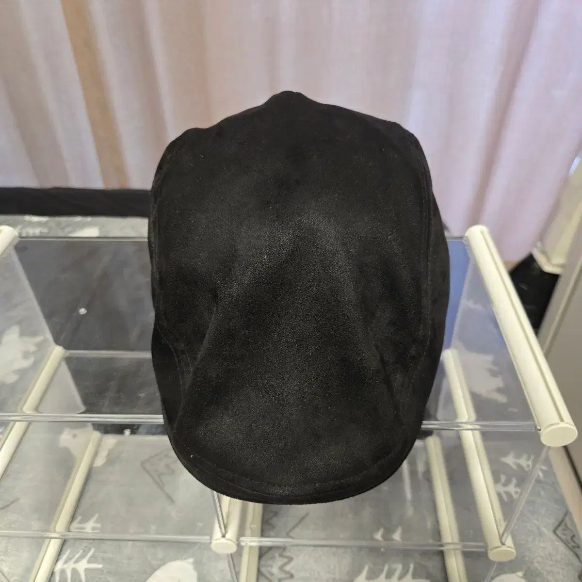 カンゴール ハンチングキャップ スウェード ブラック Lサイズ