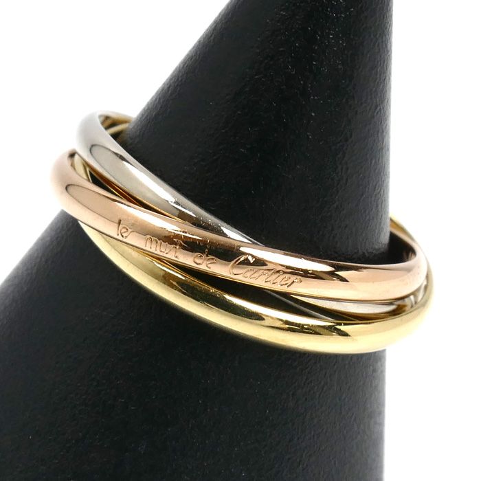 【カルティエ/Cartier】 トリニティリング 9号 K18YG/WG/PG 楽天市場】カルティエ CARTIER トリニティ 9号 リング 指輪 K18