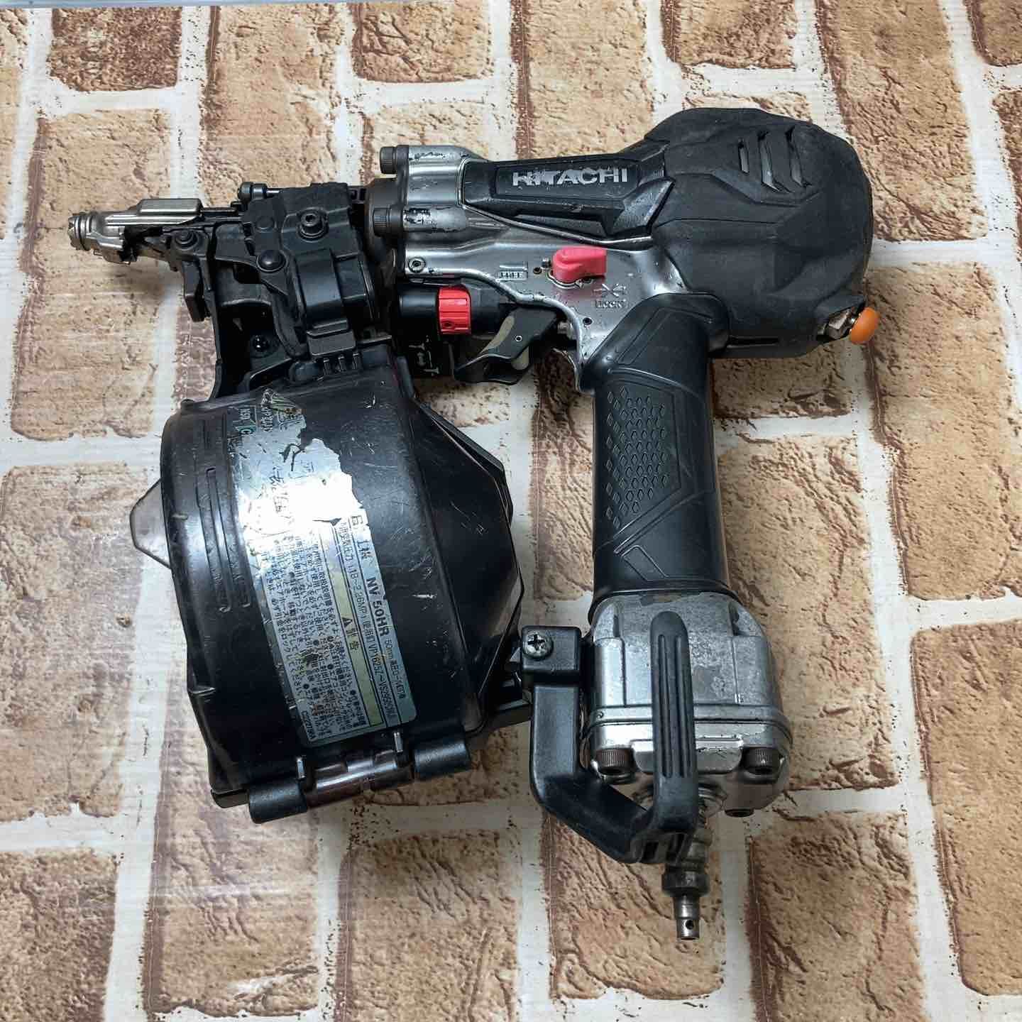 ハイコーキ HIKOKI 旧 日立工機 高圧エア釘打ち機 NV 50 HR SGK 銀鏡モデル