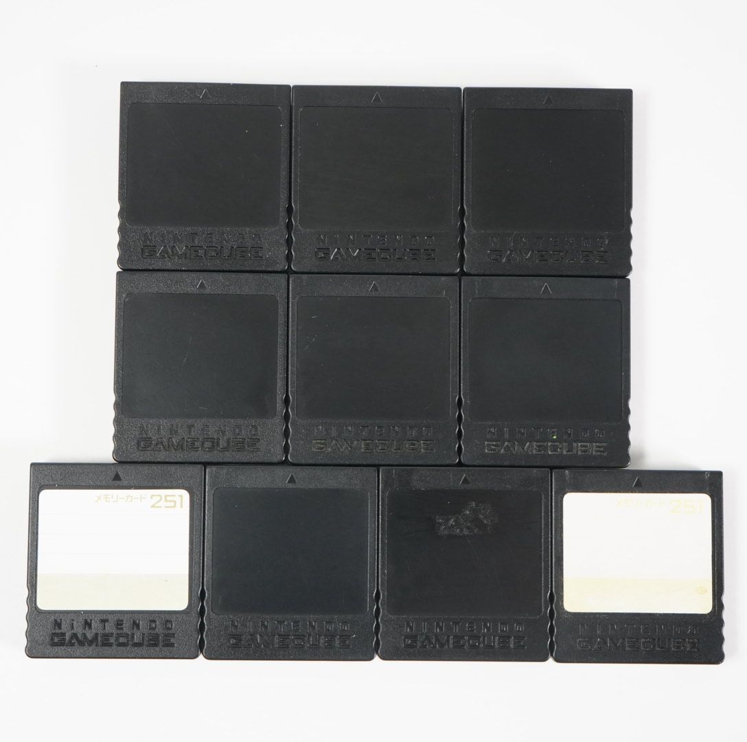 初期化済み ニンテンドー ゲームキューブ メモリーカード251 セット