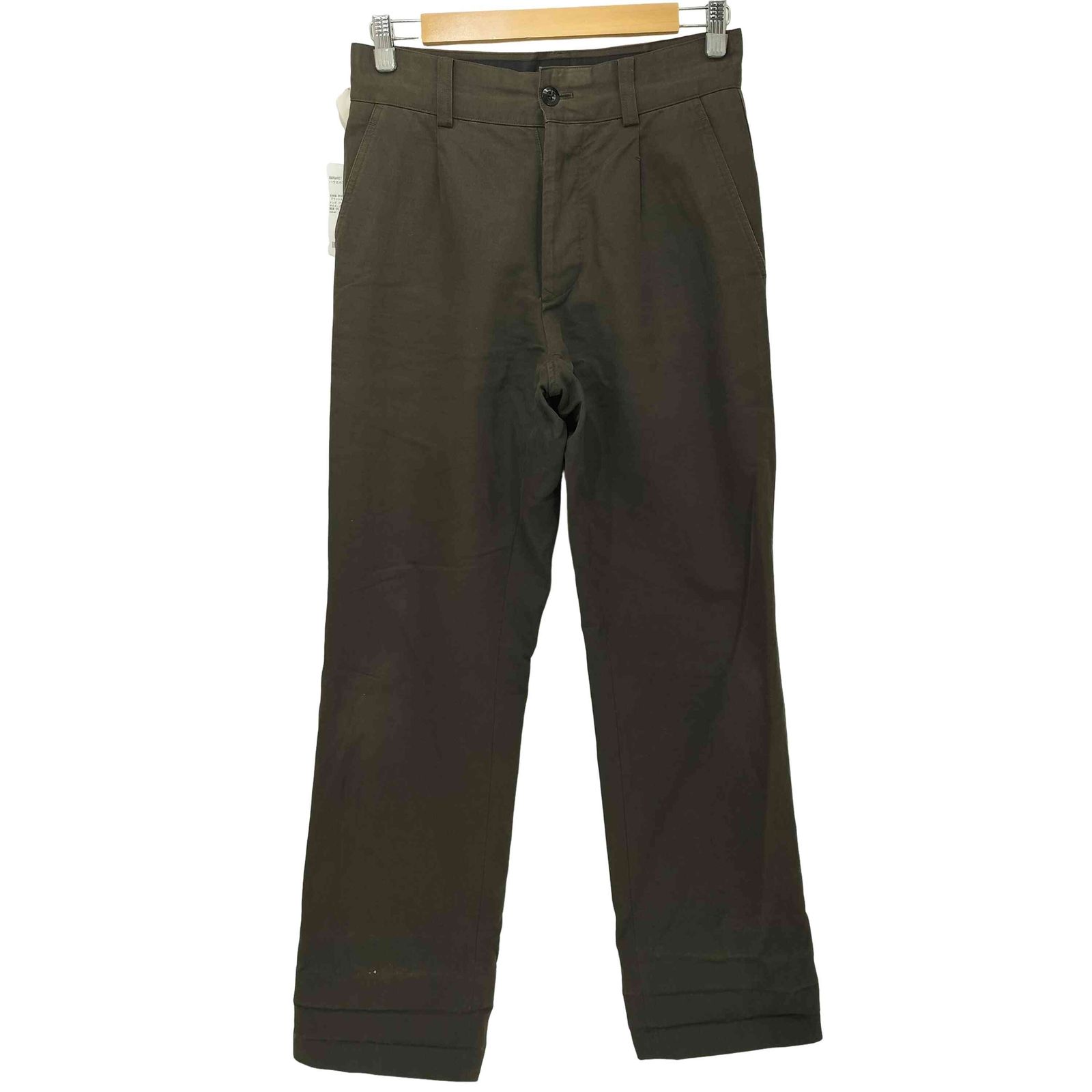 新品未使用　Margaret Howell コットン　リネン　トラウザーズ マーガレットハウエル MARGARET HOWELL 日本製 BRUSHED COTTON LINEN