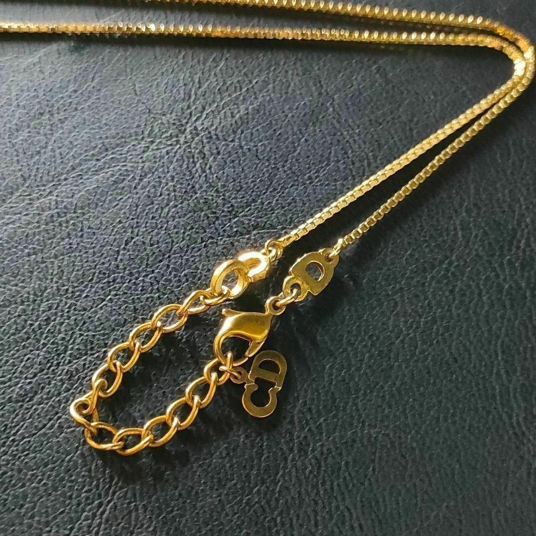 極美品】Dior ディオール ネックレス ゴールド レッド サークル