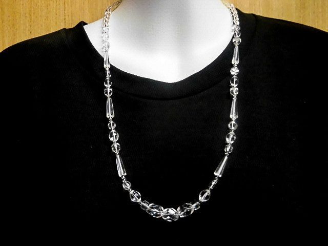 天然石 クリスタル水晶ネックレス 250720652 - メルカリ