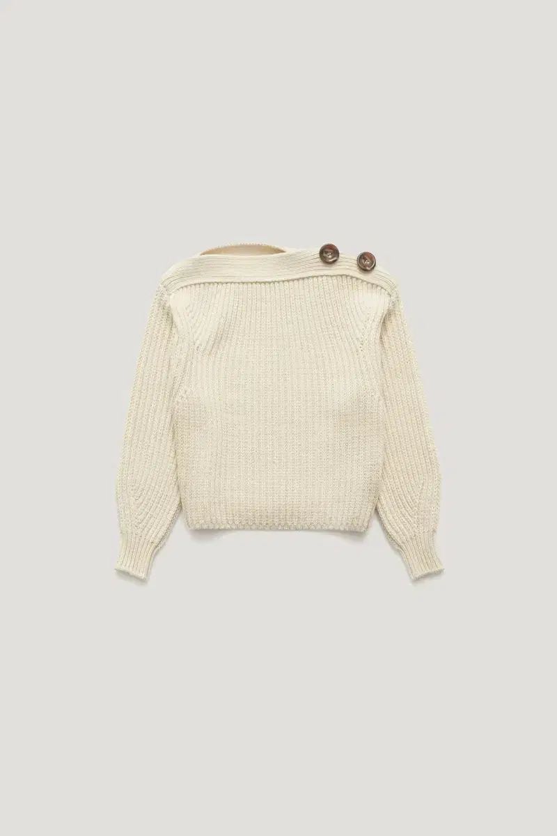 ファーベン ボタン オフショルダーニット BUTTON OFF SHOULDER KNIT