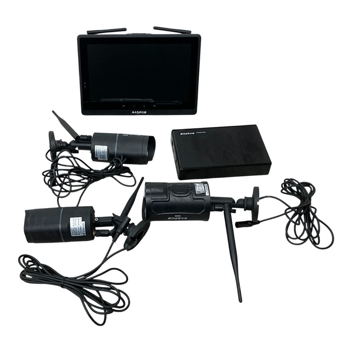 マスプロ モニター 2点 WHCFHD CL カメラ WHC HDD 2 TB 計5点セット 防犯カメラ