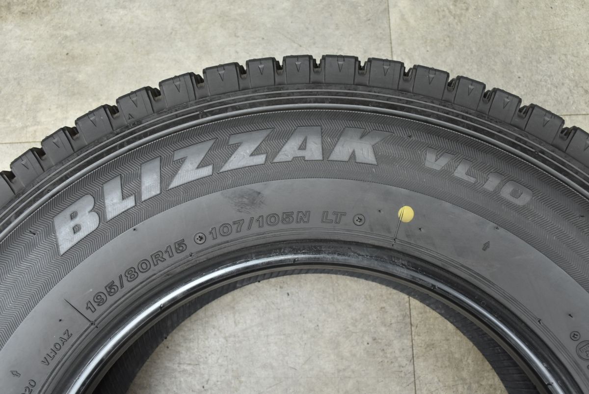 イボ付き バリ溝】ブリヂストン ブリザックVL10 195/80R15 107/105N 4
