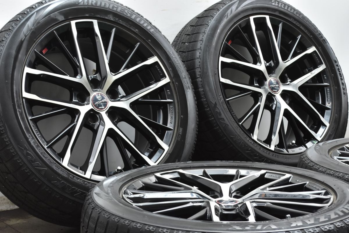 ホイールのみ スマック 18 in 8 J 45 PCD 114 3 ブリヂストン ブリザック VRX 235 50 R アルファード クラウン スカイライン