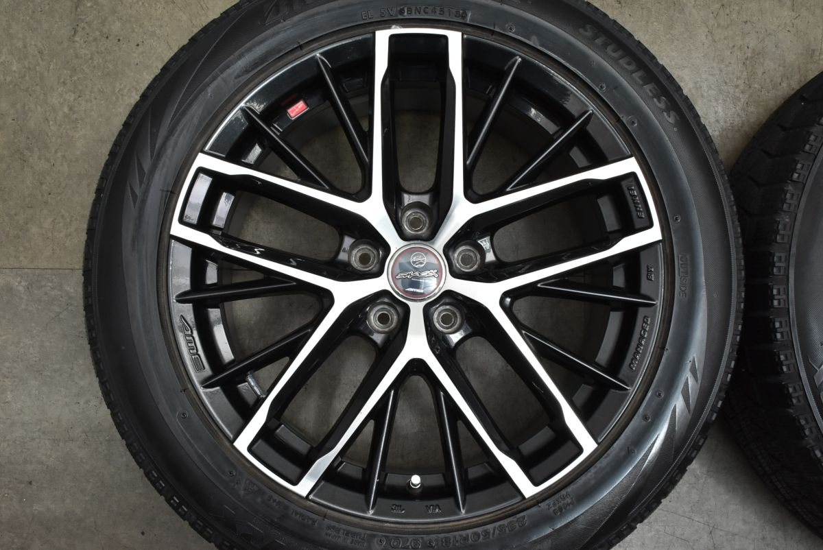  ホイールのみ スマック 18 in 8 J 45 PCD 114 3 ブリヂストン ブリザック VRX 235 50 R アルファード クラウン スカイライン 18インチ タイヤ ホイールセット