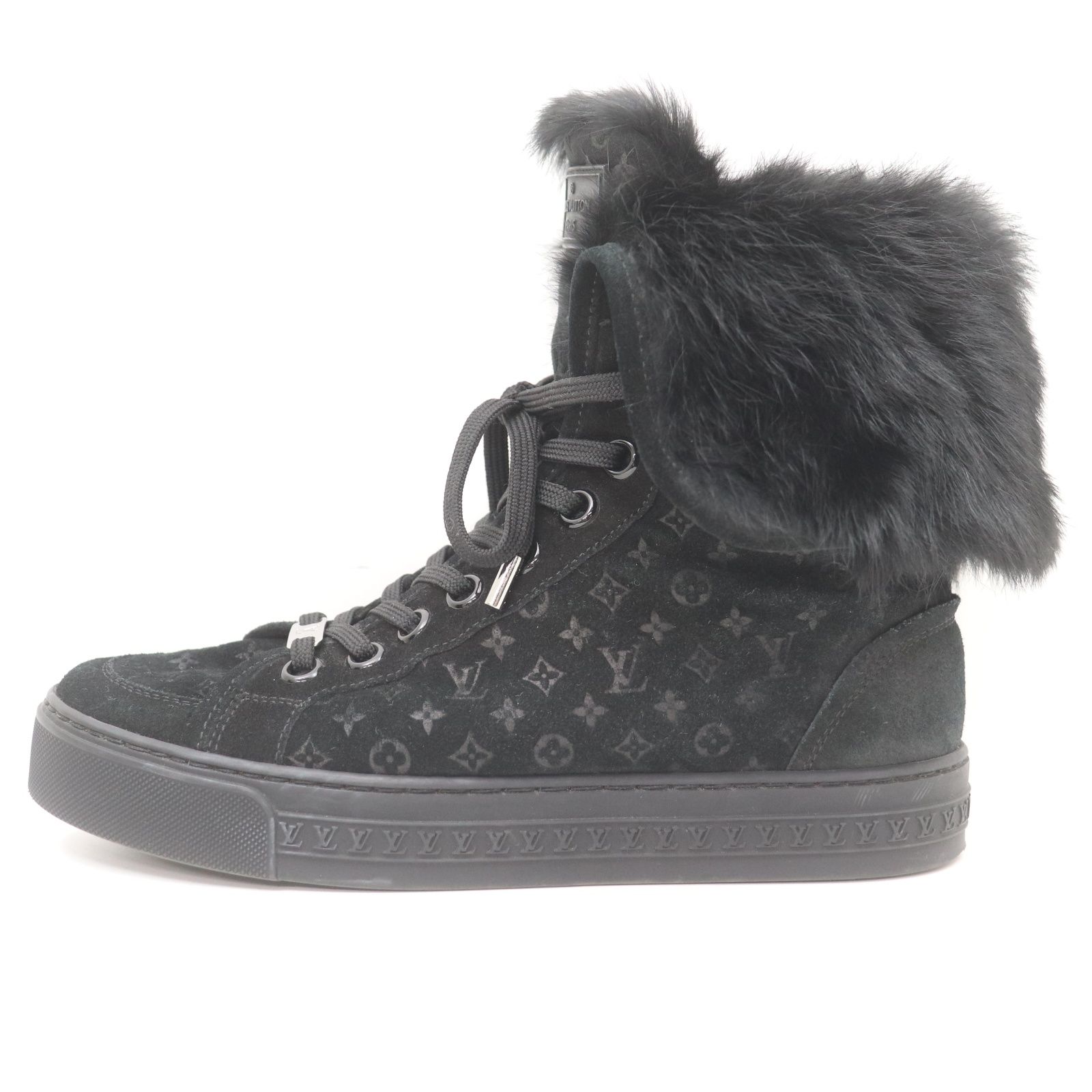 IT9Z5J6WZPOO LOUIS VUITTON ルイヴィトン ファー×スエード ハイカット