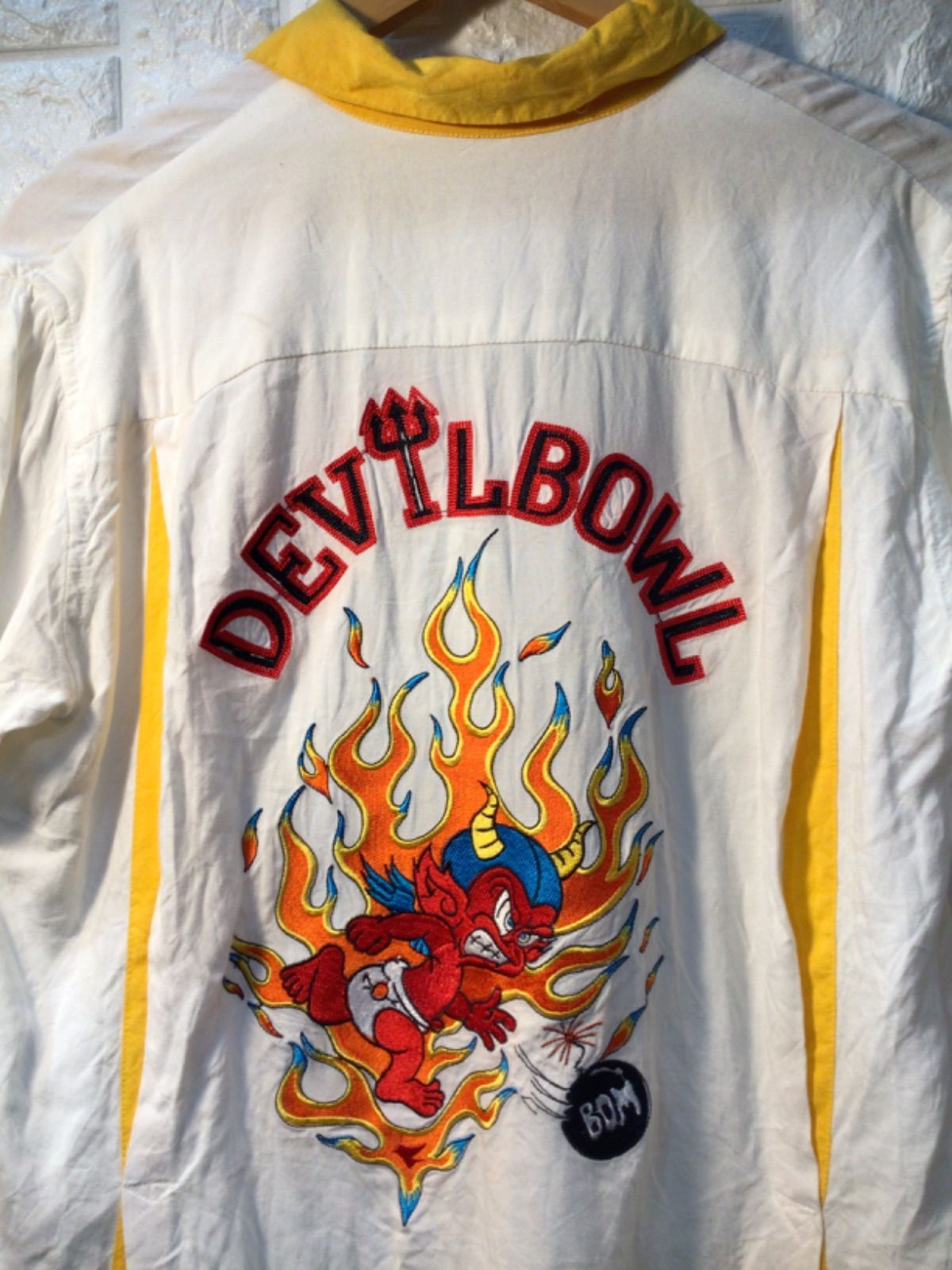 DEMONS DEVILBOWL ボウリングシャツ　ヴィンテージ　50s60s DEMONS DEVILBOWL ボウリングシャツ ヴィンテージ 50s60s DEMONS