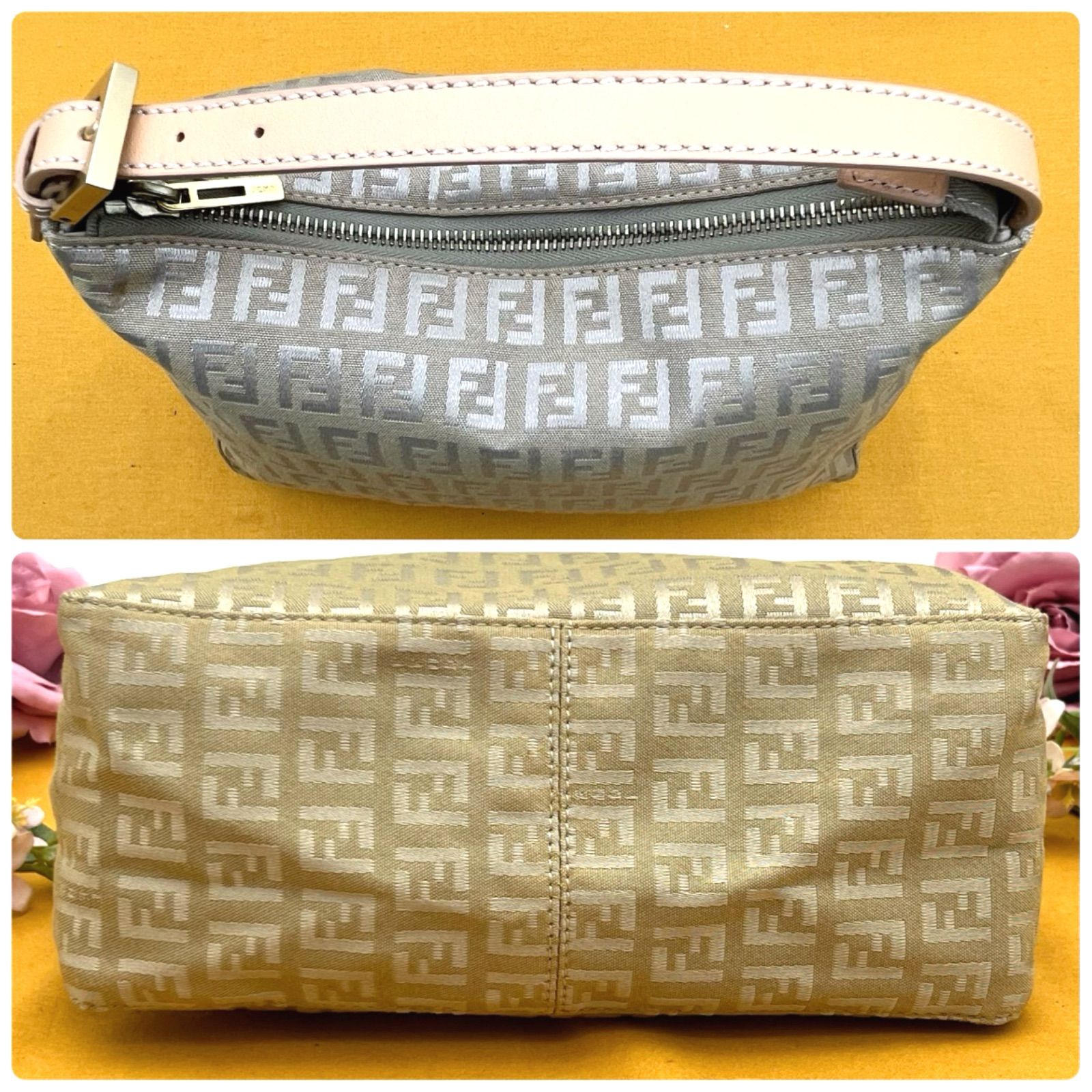 ✨未使用に近い✨フェンディ アクセサリーポーチ ズッキーノ FF柄
