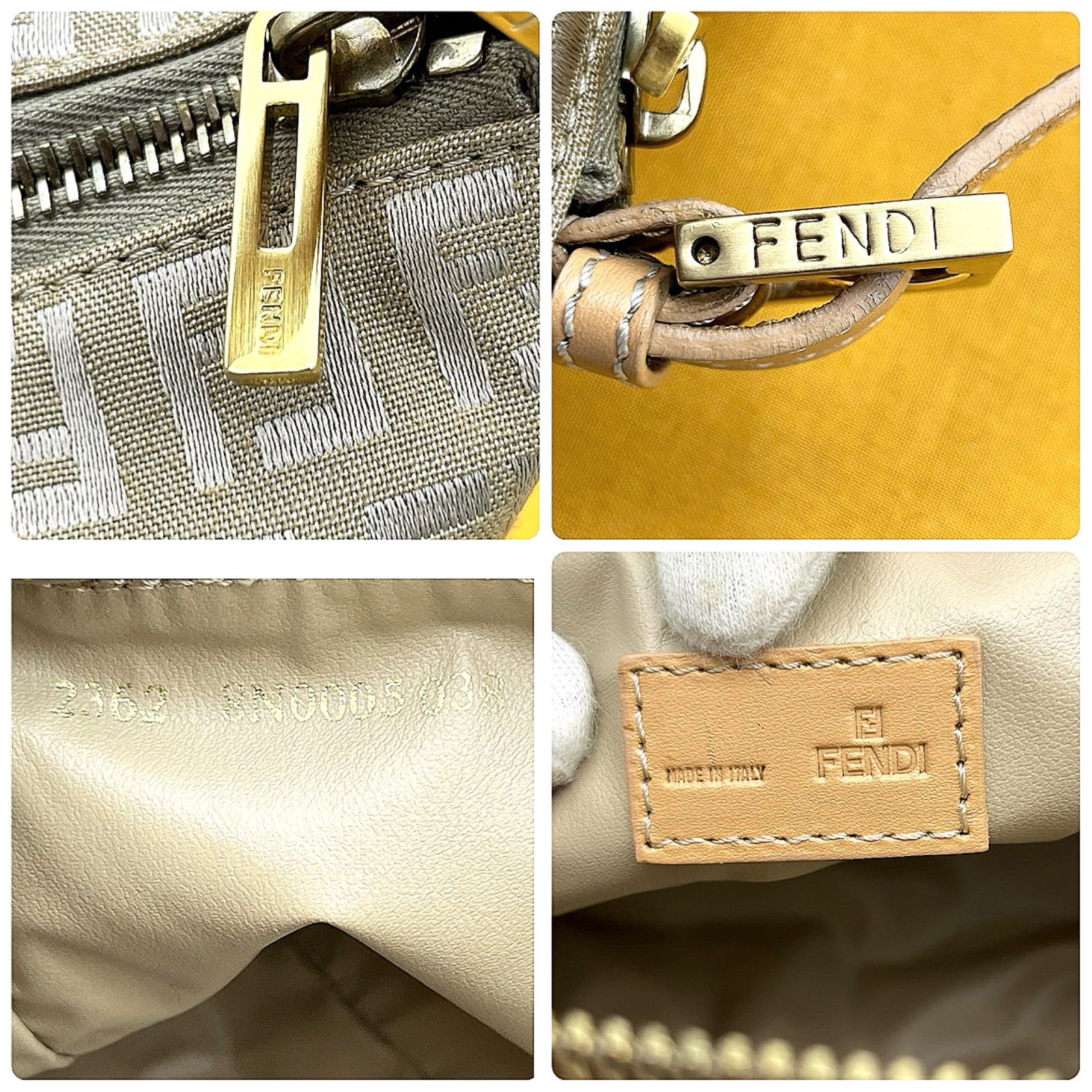 ✨未使用に近い✨フェンディ アクセサリーポーチ ズッキーノ FF柄