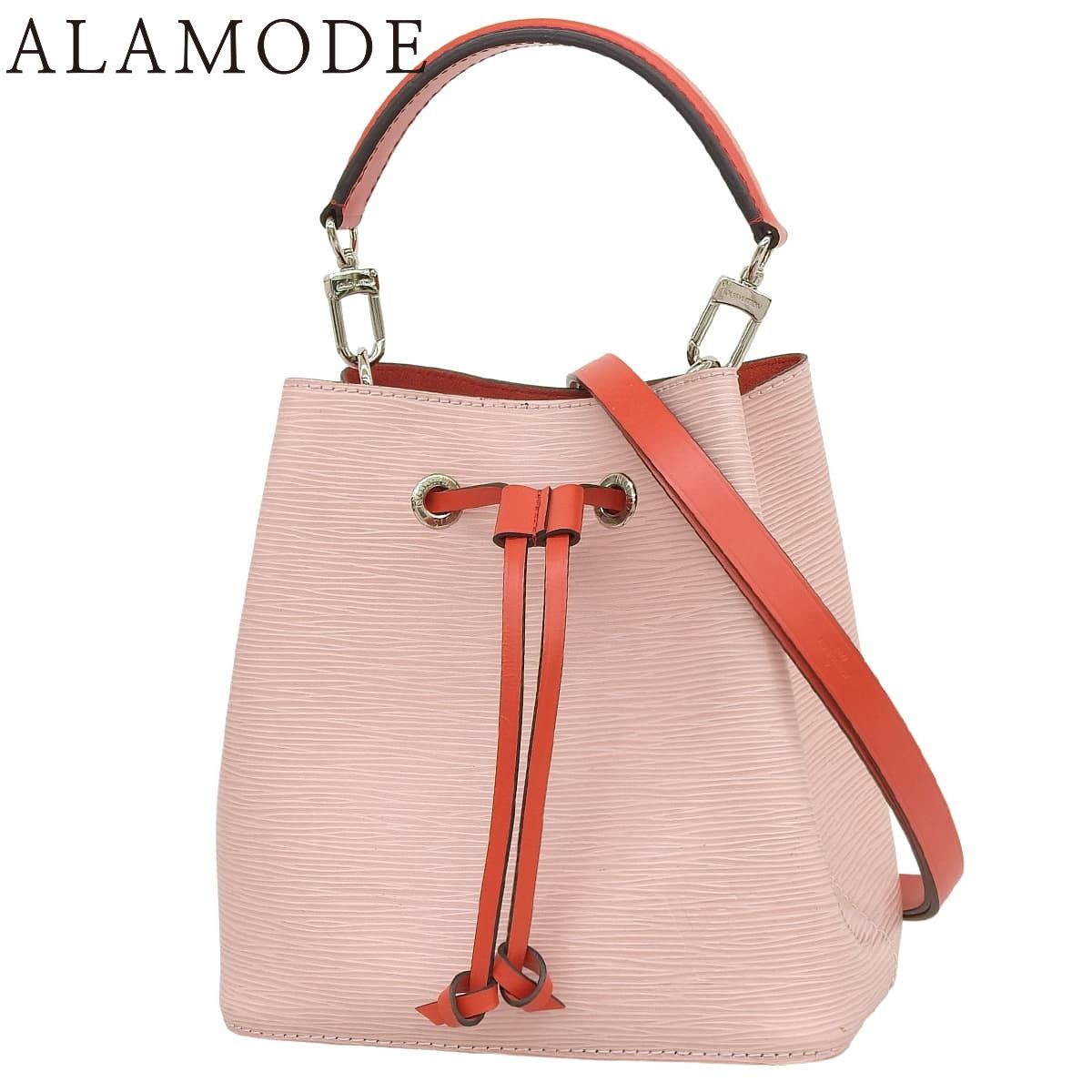 LOUIS VUITTON(ルイ・ヴィトン) エピ ネオノエ BB ハンドバッグ 2WAY ショルダー 肩掛け 巾着 エピレザー ローズバレリーヌ ピンク レッド赤 シルバー金具 M53609 レディース 40802167217【中古】【アラモード】 LOUIS VUITTON(ルイ・ヴィトン) エピ ネオノエ BB ハンドバッグ 2WAY